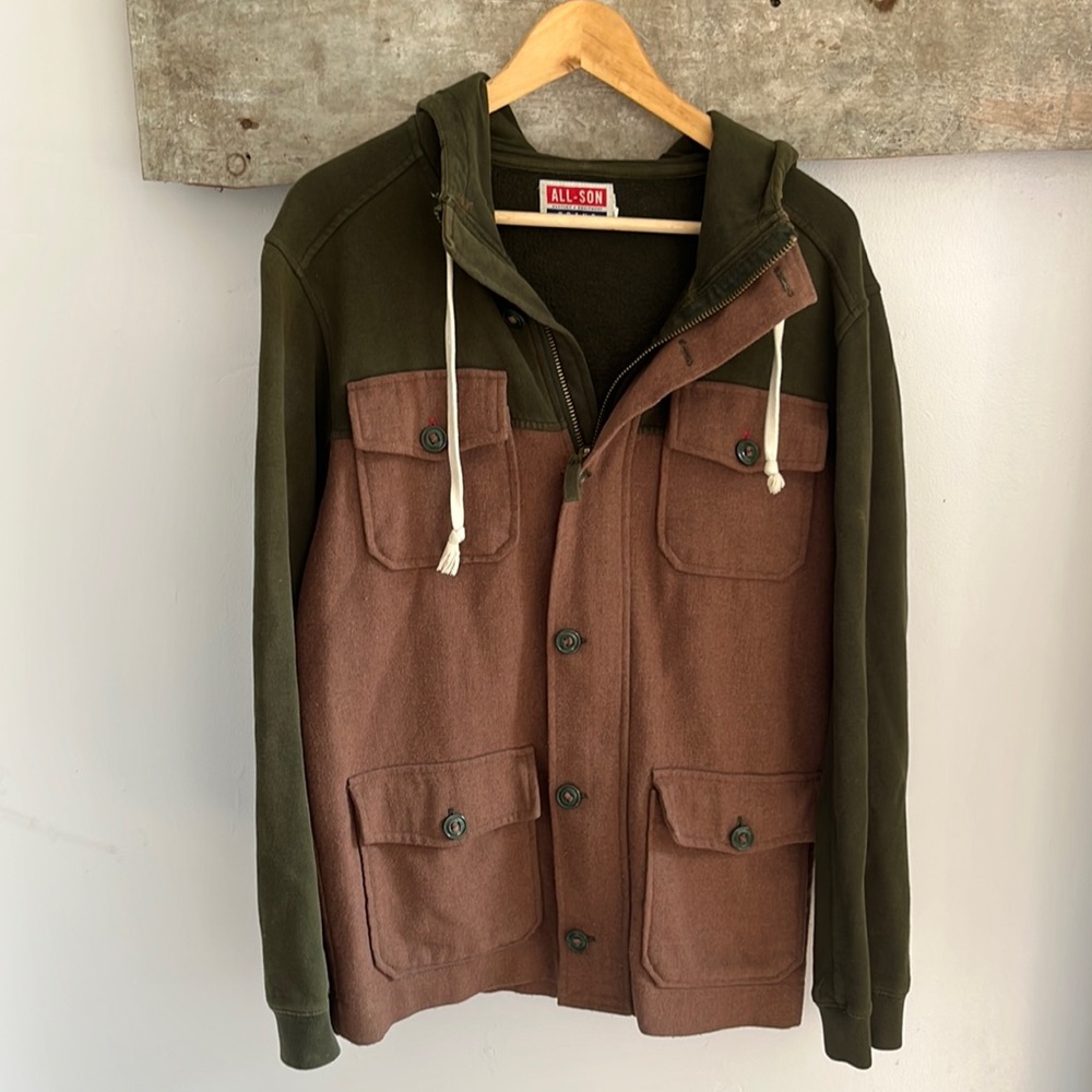 Hooded utility jacket